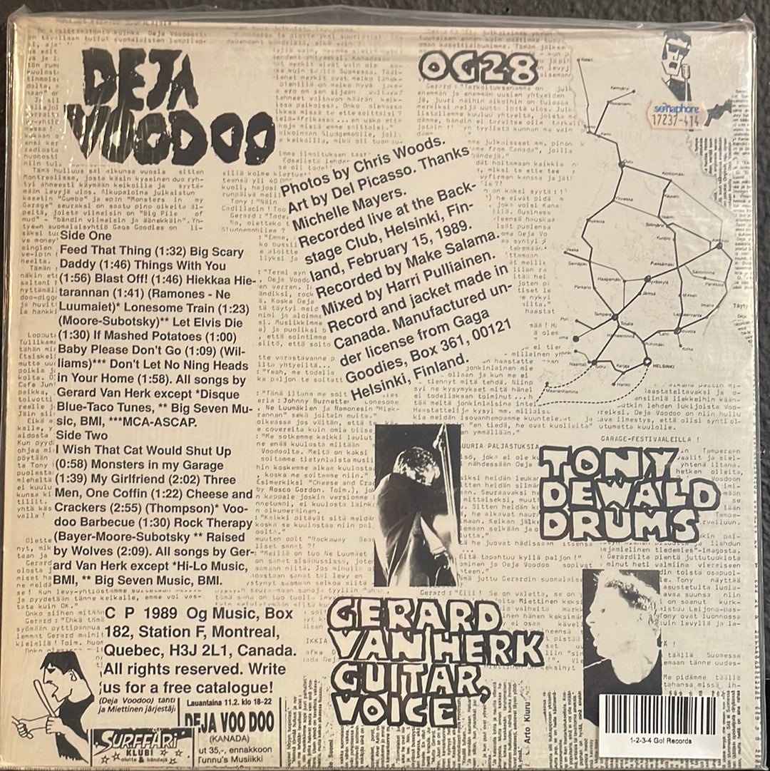 USED VINYL: Deja Voodoo “Live At The Backstage Club In Helsinki, Finland” LP