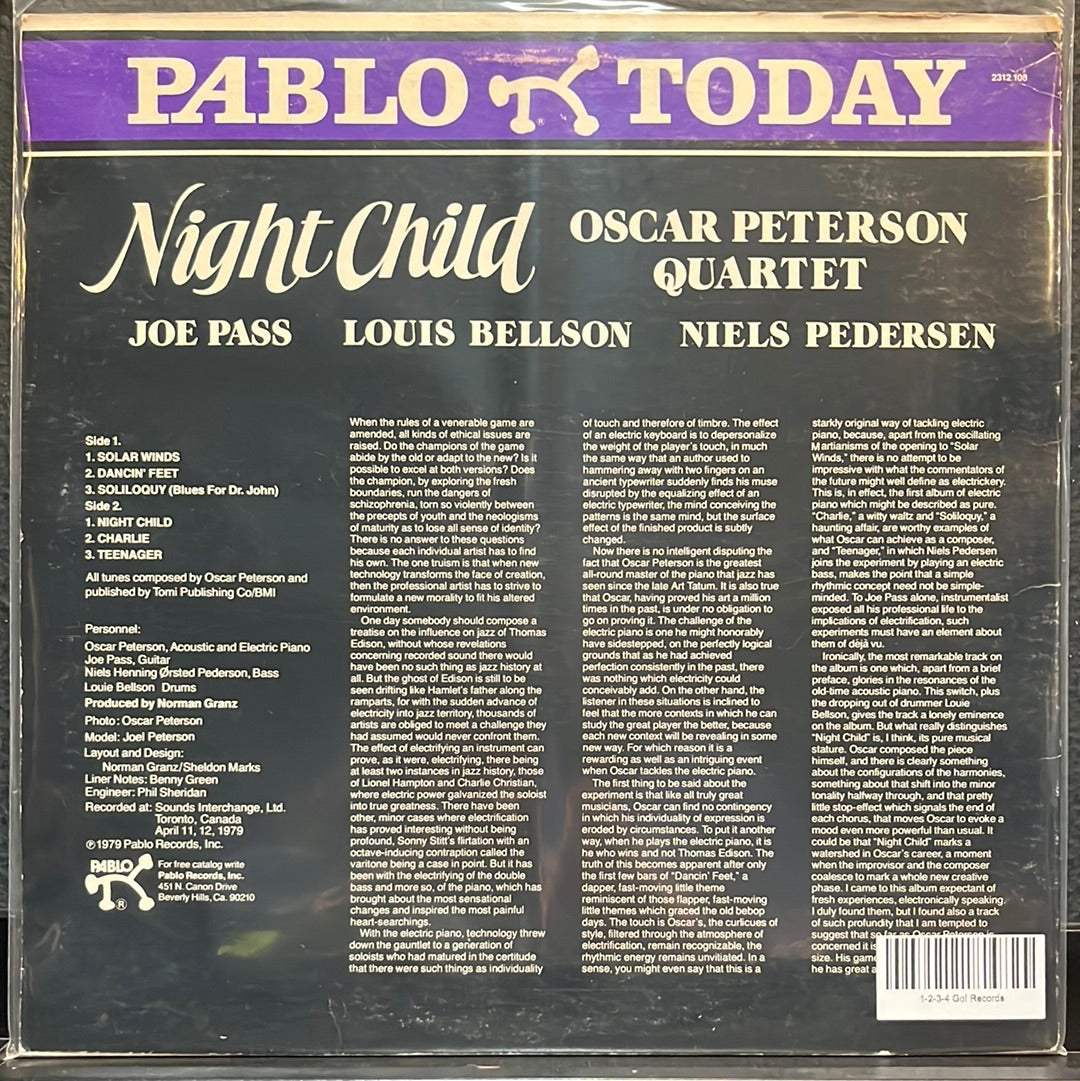 USED VINYL: The Oscar Peterson Quartet “Night Child” LP