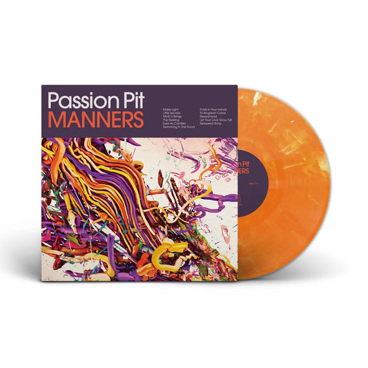 Passion Pit "Manners (15th Anniversary)" LP (Indie Exclusive Orange Marble)