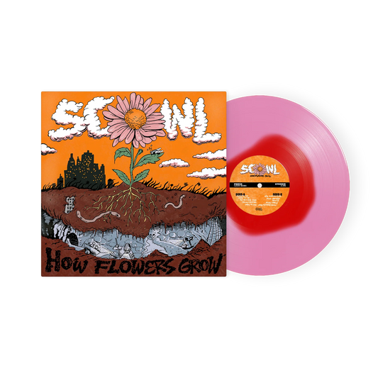 Scowl "How Flowers Grow" LP (Pink Vinyl, Red Blotch)