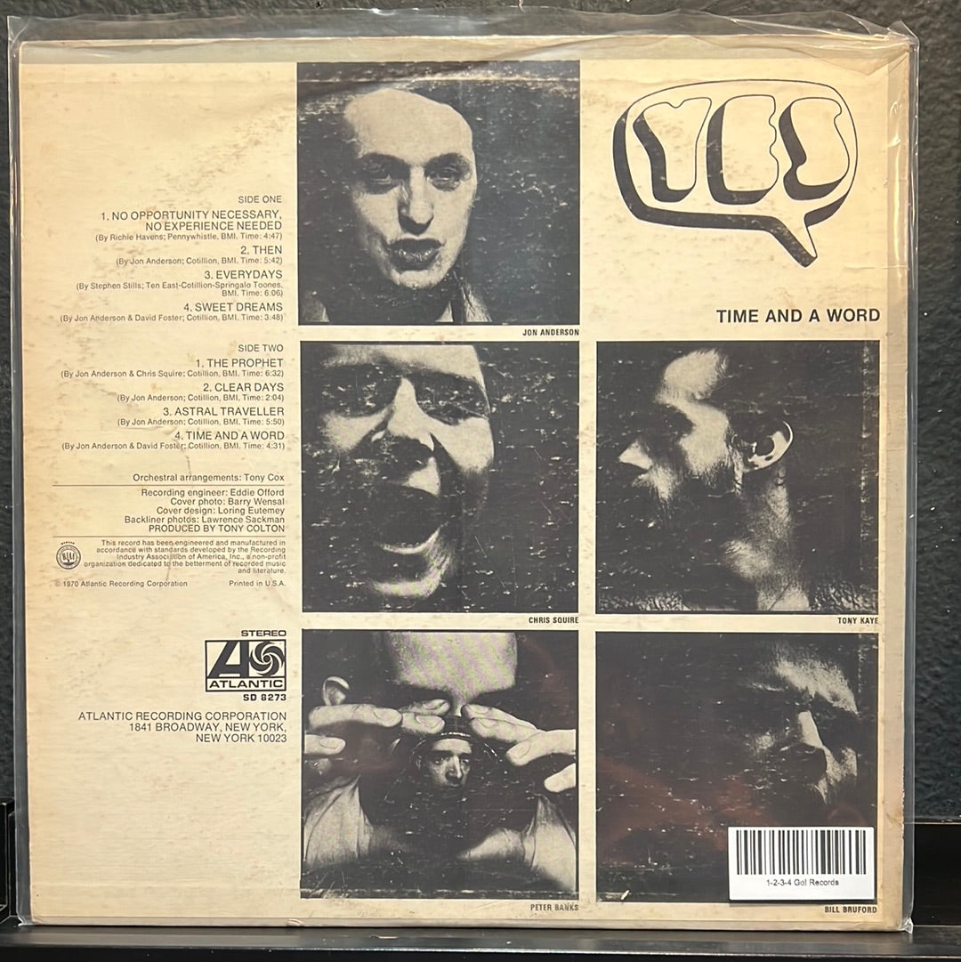 USED VINYL: Yes “Time And A Word” LP (White Label Promo)