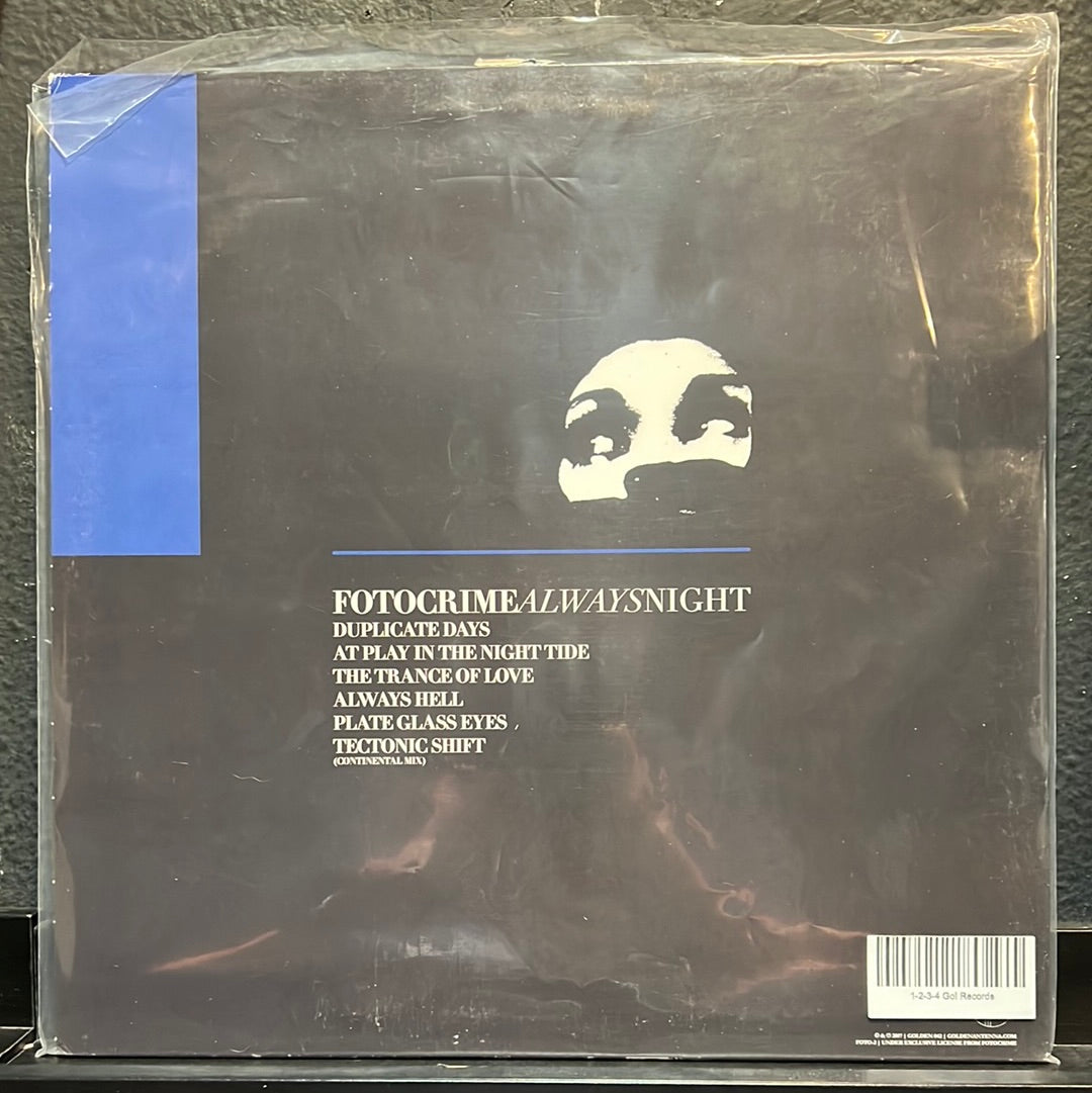 USED VINYL: Fotocrime “Always Night” 12" (White w/Blue Smoke Vinyl)