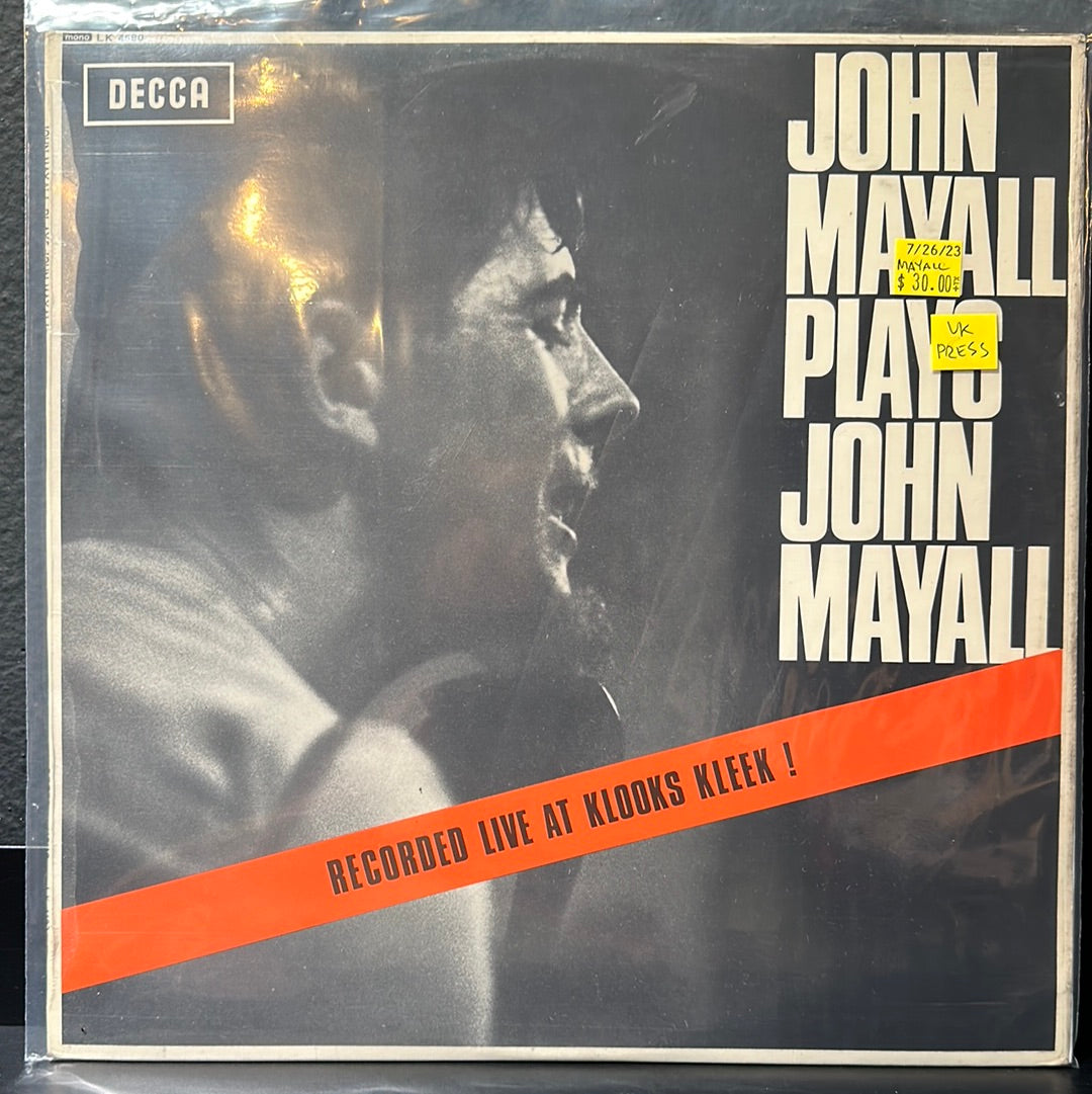 USED VINYL: John Mayall “John Mayall Plays John Mayall” LP (UK Press)