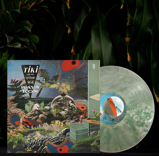 PRE-ORDER: Kava Kon "Tiki For the Atomic Age" LP (Gold Teal Vinyl)