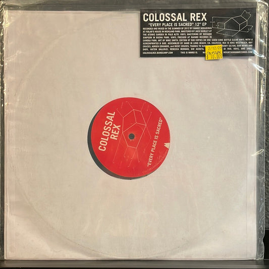 USED VINYL: Colossal Rex “Every Place Is Sacred” 12" EP (Clear vinyl)