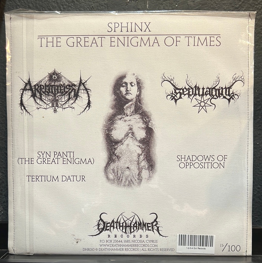 USED VINYL: Akrotheism / Septuagint  “Sphinx: The Great Enigma Of Times” LP