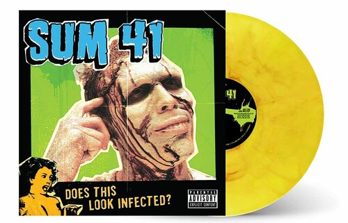 Sum 41 "Does This Look Infected" LP (Green Swirl Vinyl Import)
