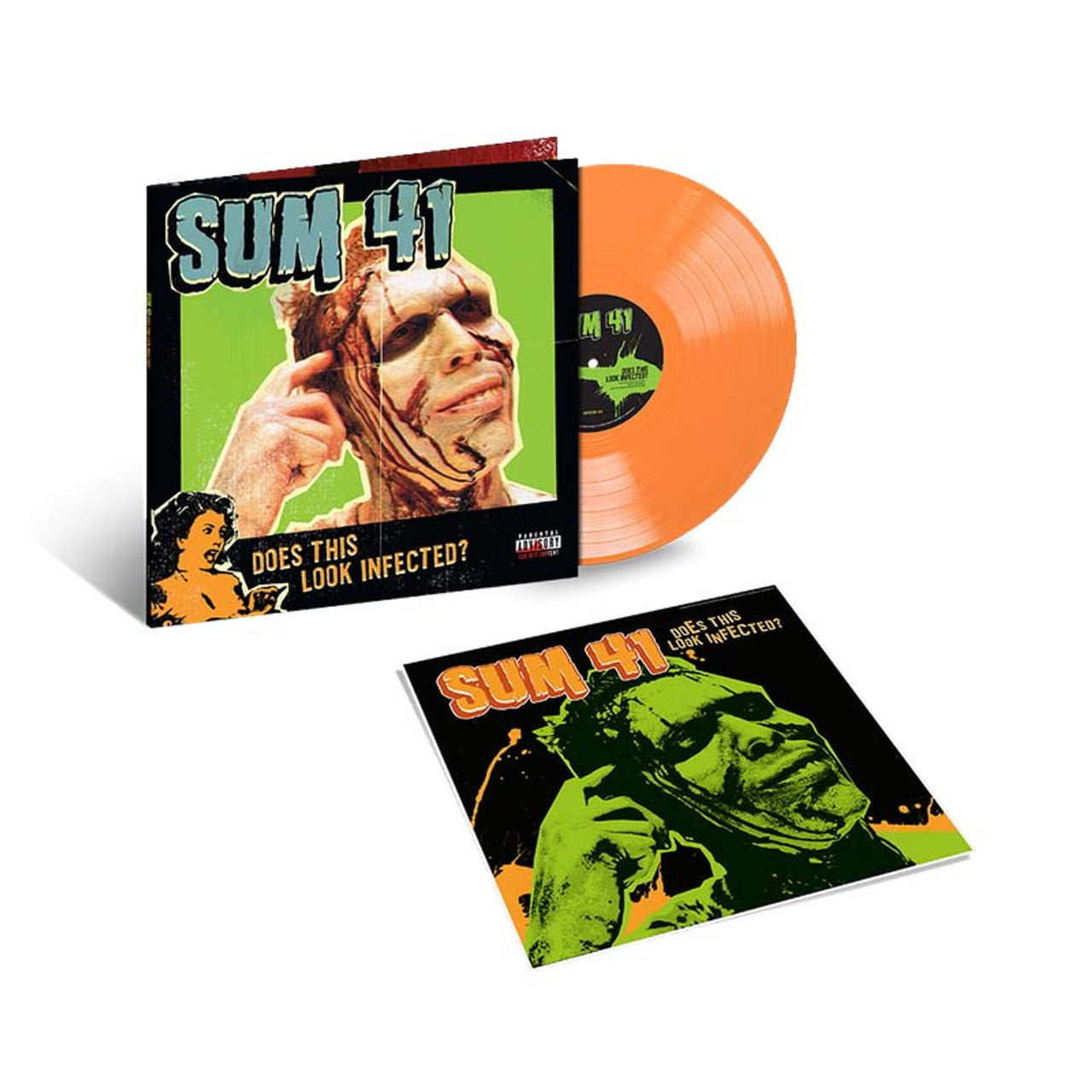 Sum 41 "Does This Look Infected" LP (Orange Vinyl)