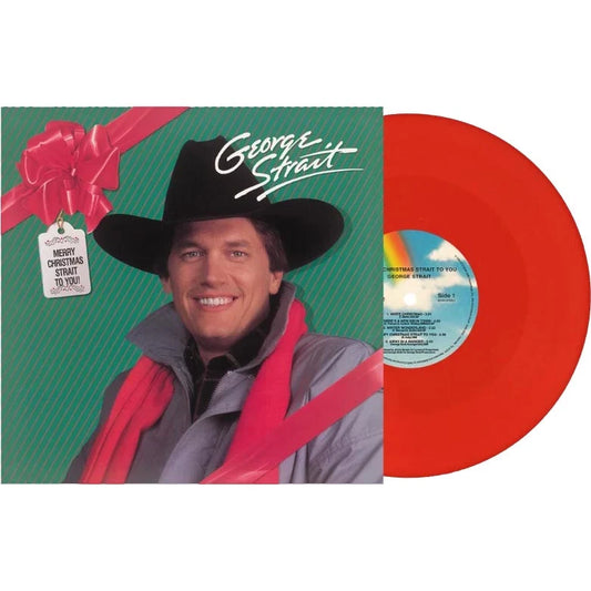 PRE-ORDER: George Strait "Merry Christmas Strait to You" LP (Red Vinyl)