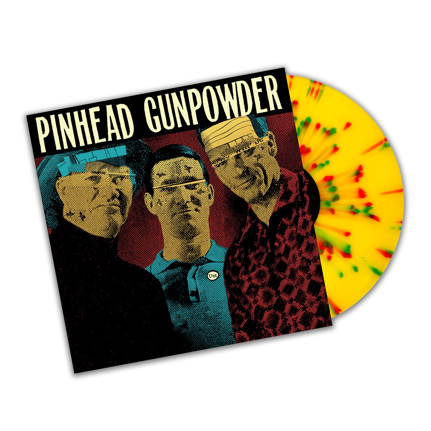 Pinhead Gunpowder "Unt" LP (1-2-3-4 Go! Exclusive Yellow/Red/Teal Splatter Vinyl)