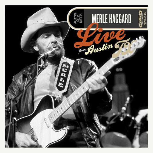 Merle Haggard "Live From Austin, TX '85" LP (Black & Blue Marble Vinyl)