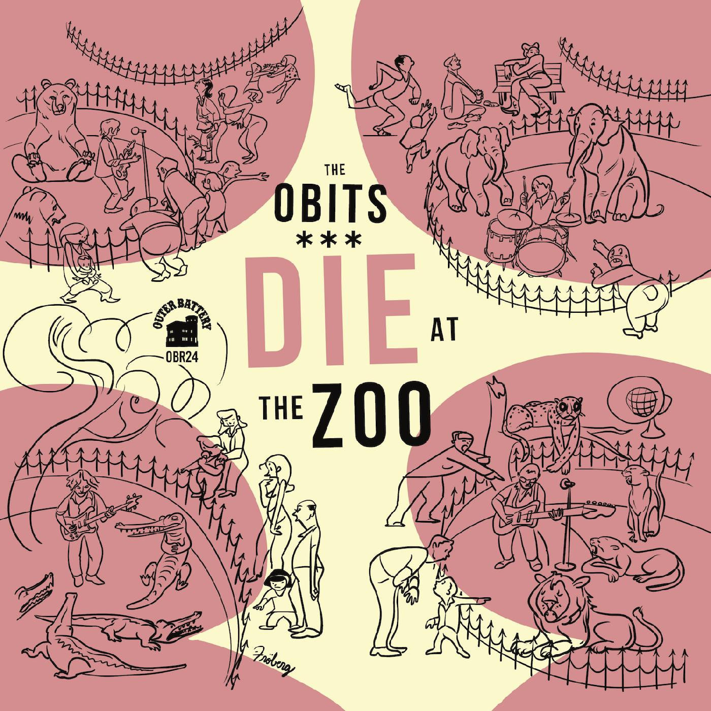 The Obits "Die at the Zoo" LP (YELLOW VINYL)