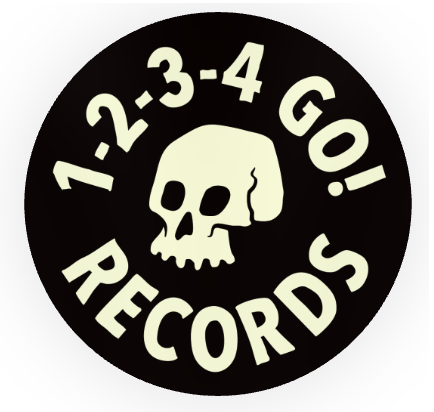 1-2-3-4 Go! "Round Logo" Sticker (Glow In the Dark)