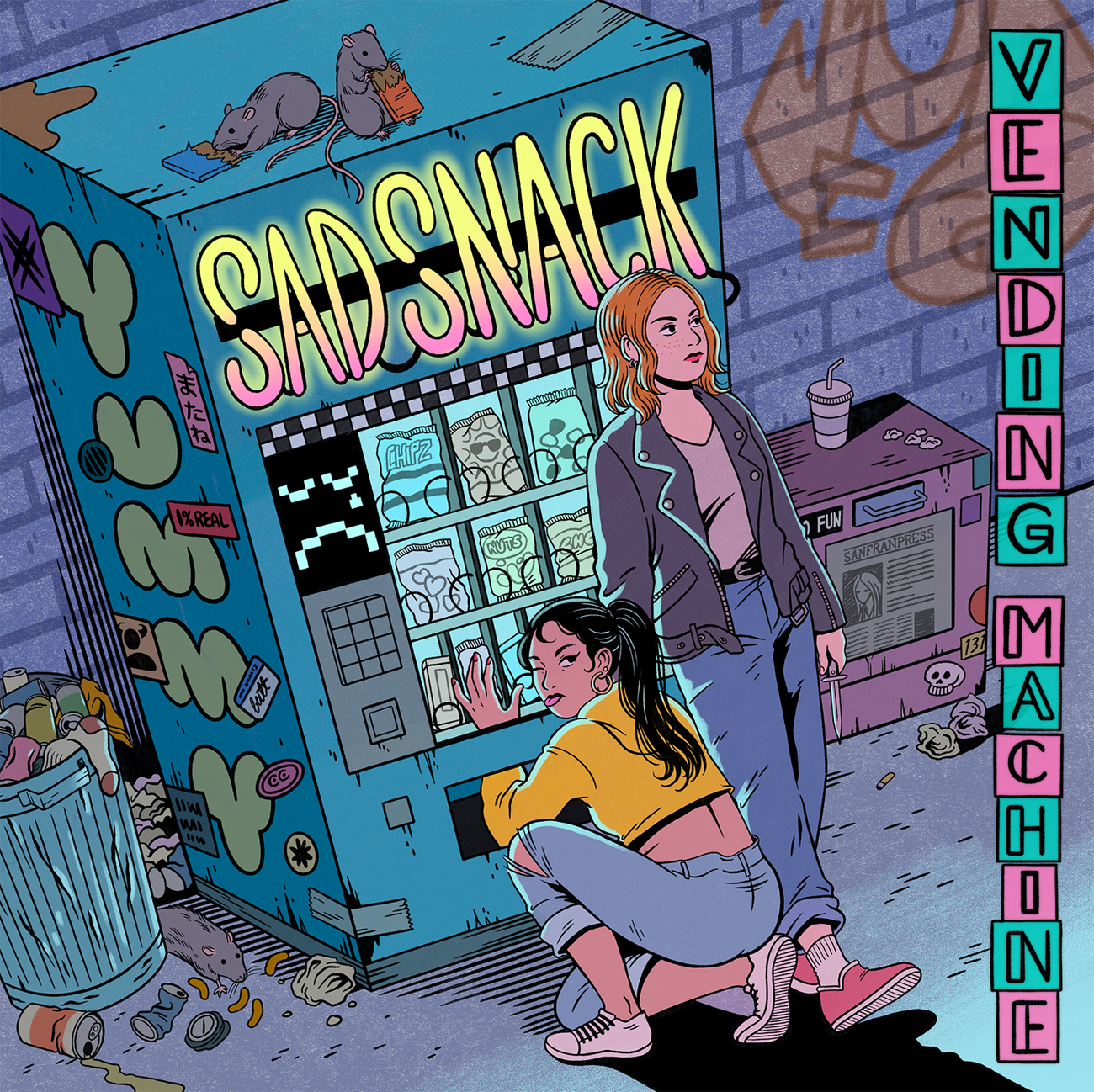 Sad Snack "Vending Machine 12" (Highlighter Yellow Vinyl) LP
