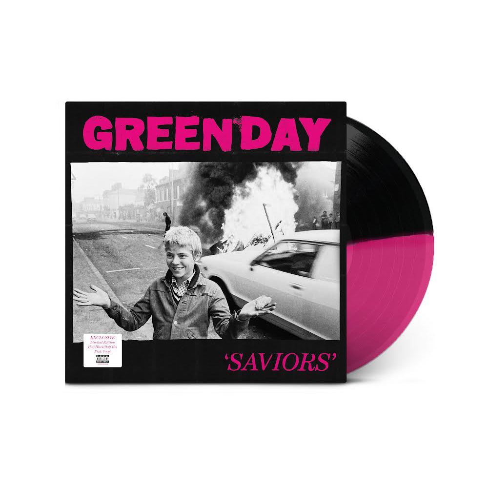 Green Day "Saviors" LP (Indie Exclusive Black/Magenta Vinyl)