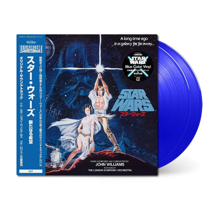 PRE-ORDER: John Williams "Star Wars: A New Hope (Original Motion Picture Soundtrack)" 2xLP (Blue Vinyl Japanese Import)