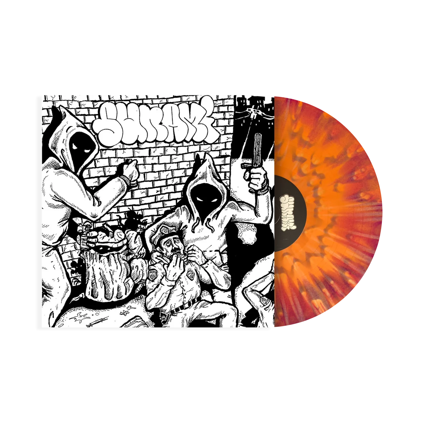 Sunami "7" + Demonstation" 12" EP (Orange & Magenta Swirl Vinyl, Silkscreen)