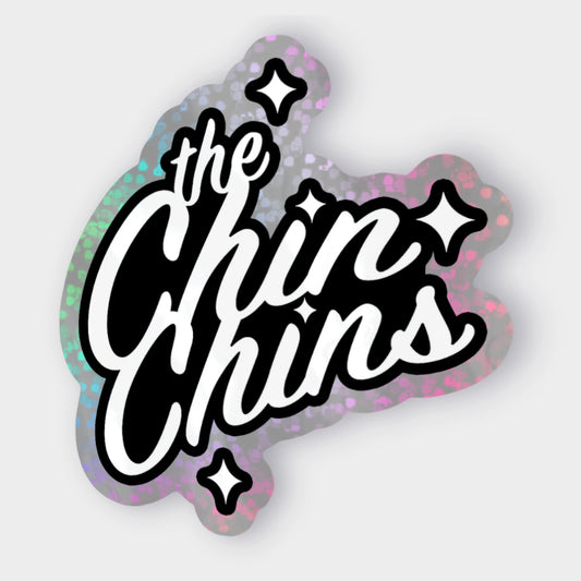 PRE-ORDER: The Chin Chins "Glitter Logo" 3" Sticker