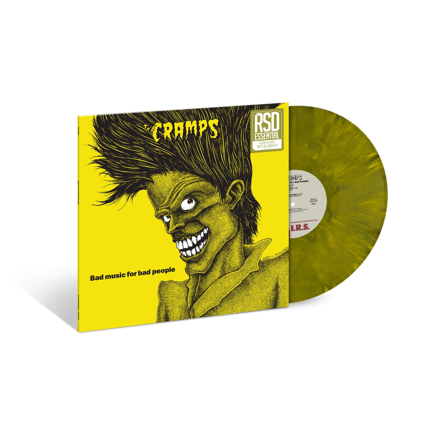 PRE-ORDER: The Cramps "Bad Music For Bad People" LP ("Goo Goo Muck Green" Vinyl)