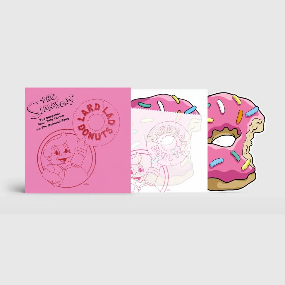 PRE-ORDER: The Simpsons "Main Title Theme / The Monorail Song" 10" Single (Die-Cut Picture Disc)