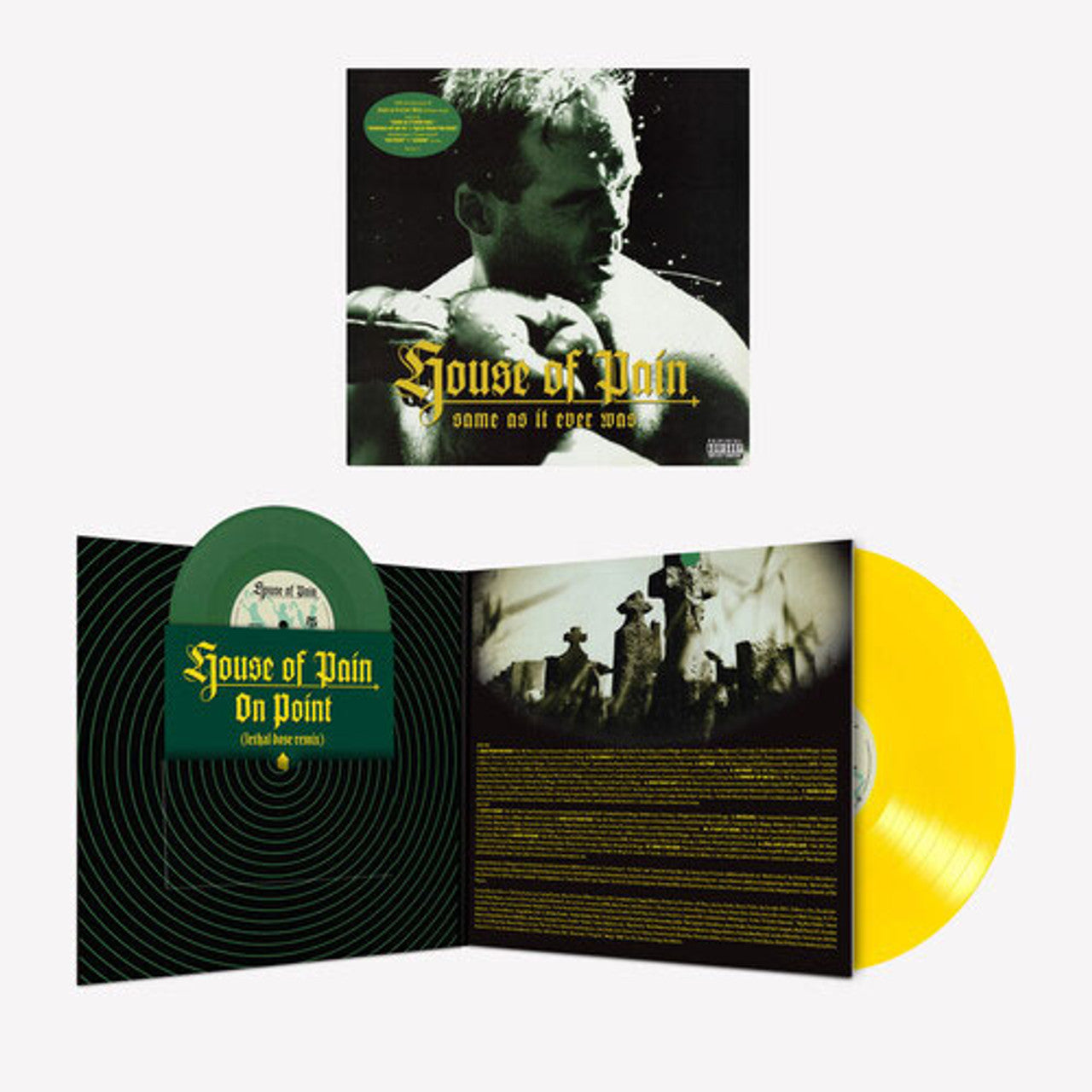 House of Pain "Same As It Ever Was" LP + 7" (30th Anniversary, Yellow & Green Vinyl)