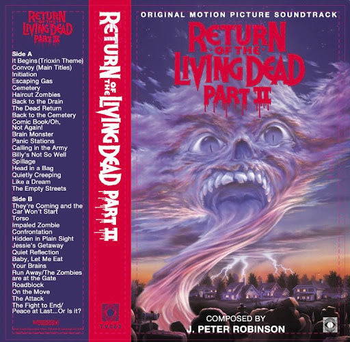 J. Peter Robinson ''The Return Of The Living Dead Part II (Original Soundtrack)" Cassette