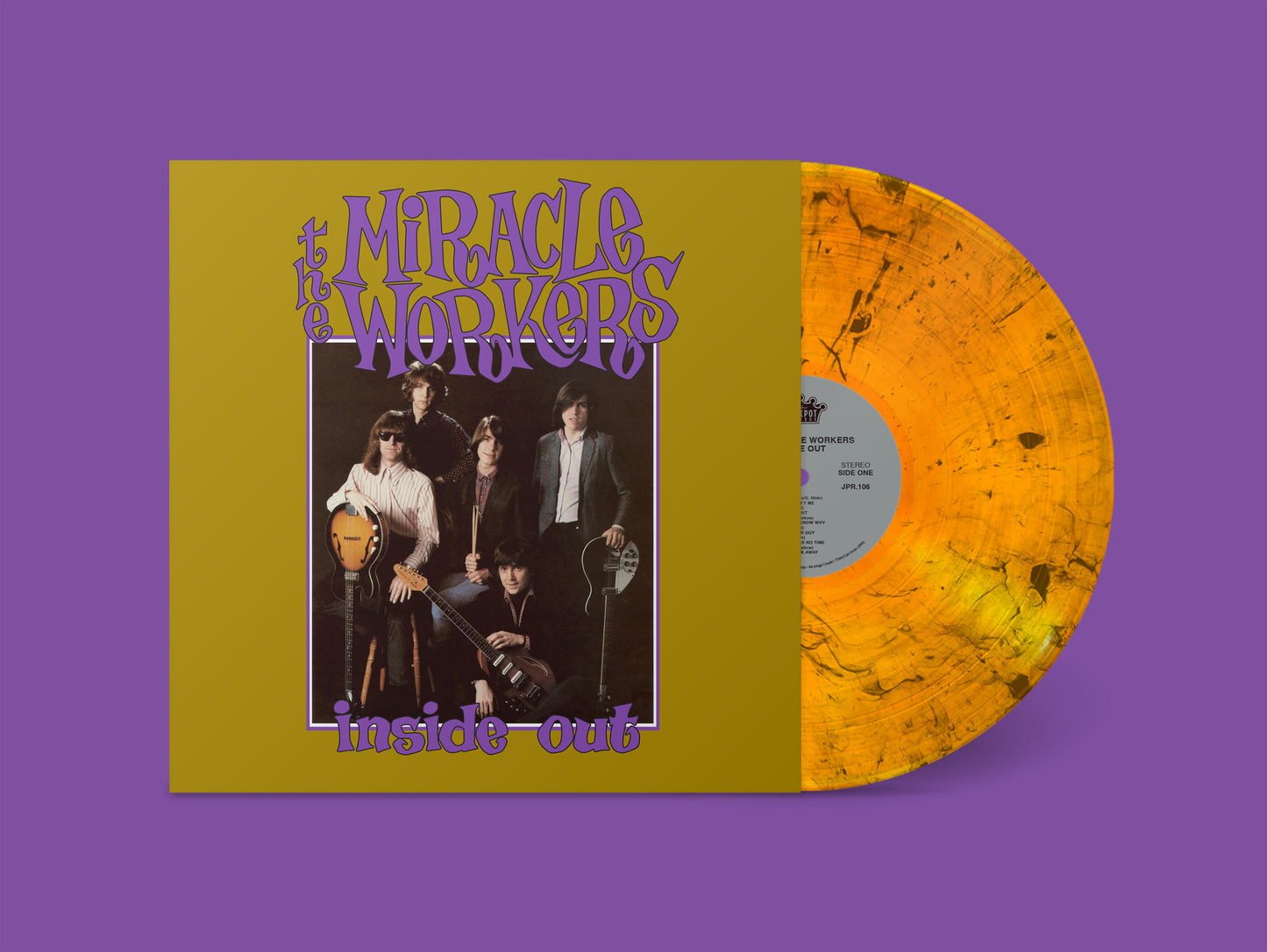 The Miracle Workers "Inside Out" LP (Orange/Black Swirl Vinyl)