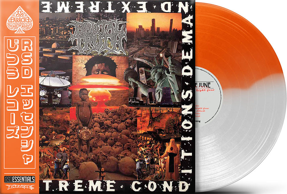 Brutal Truth "Extreme Conditions" LP (Orange & White Split Vinyl)