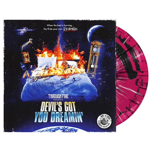 Through Fire "Devil's Got You Dreamin'" Indie Exclusive LP (Neon Magenta/Black & White Splatter)