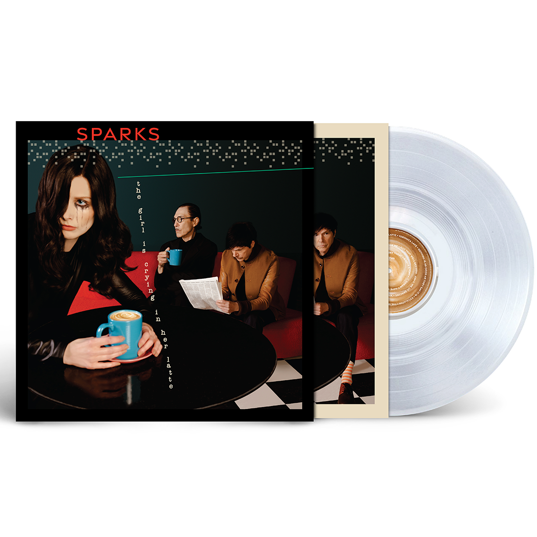 Sparks "The Girl Is Crying In Her Latte" LP (180 Gram Clear Vinyl)