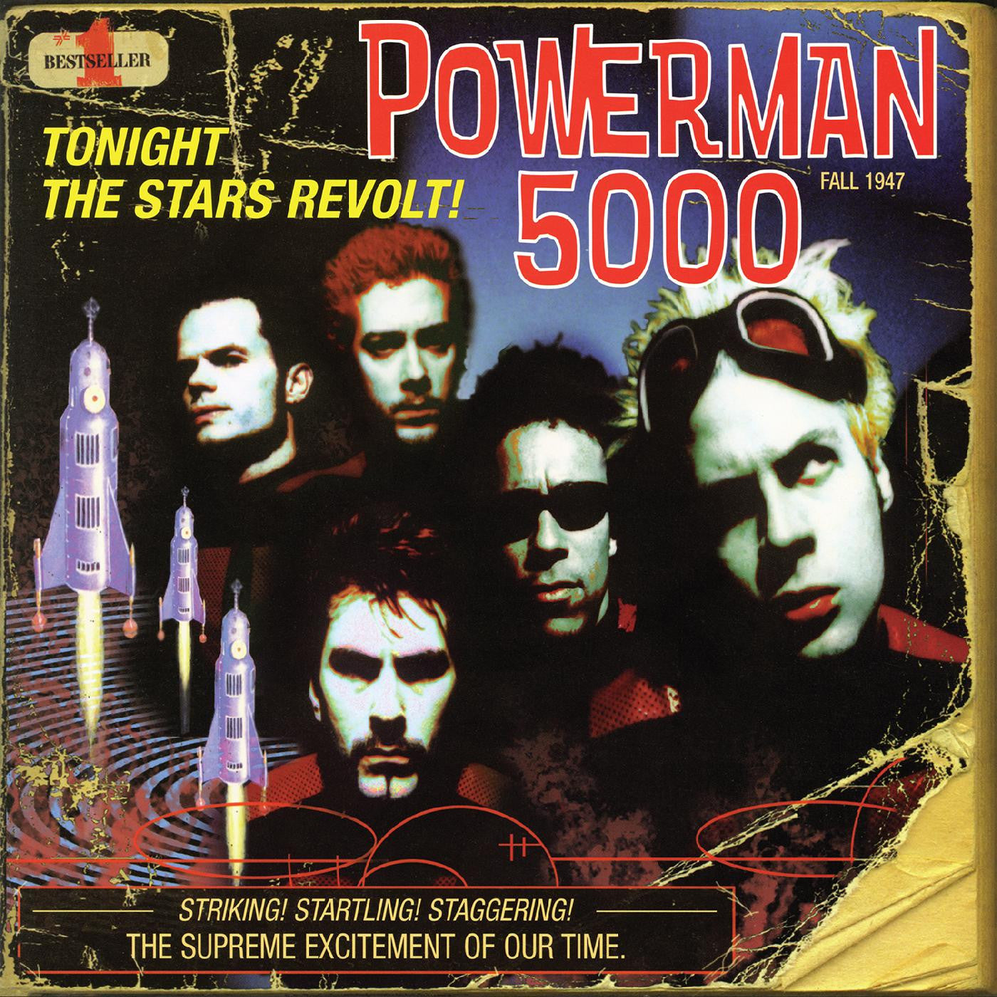 Powerman 5000 ''Tonight The Stars Revolt!'' LP (Coke Bottle Clear with Yellow)