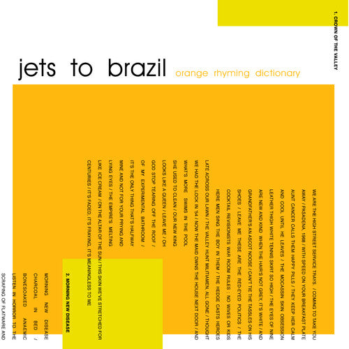 Jets To Brazil ''Orange Rhyming Dictionary'' 2xLP