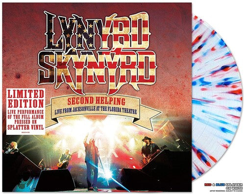 Lynyrd Skynyrd ''Second Helping Live From Jacksonville At The Florida Theatre'' LP (Red/Blue Marble Vinyl)