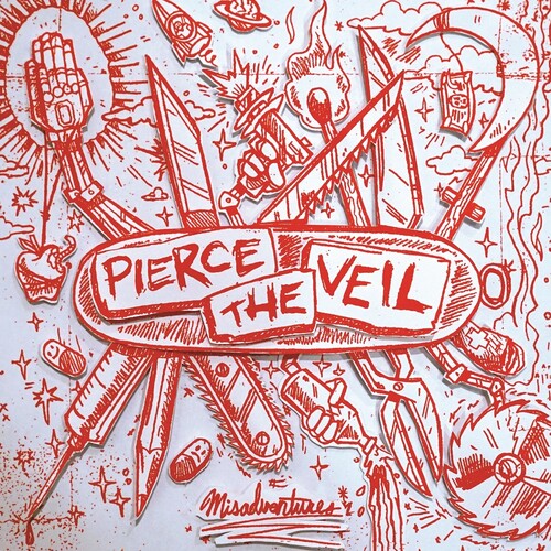 Pierce the Veil "Misadventures" LP (Red/Silver)