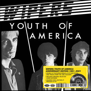 Wipers "Youth Of America Anniversary Edition: 1981-2021" 2xLP (Color Vinyl)