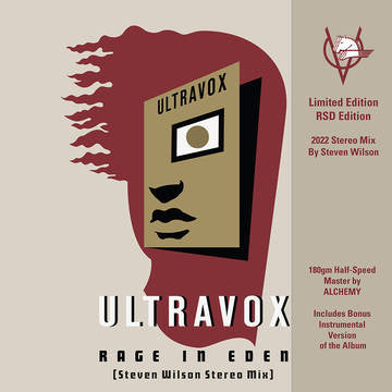 Ultravox "Rage in Eden (Steven Wilson Stereo Mix)" 2xLP