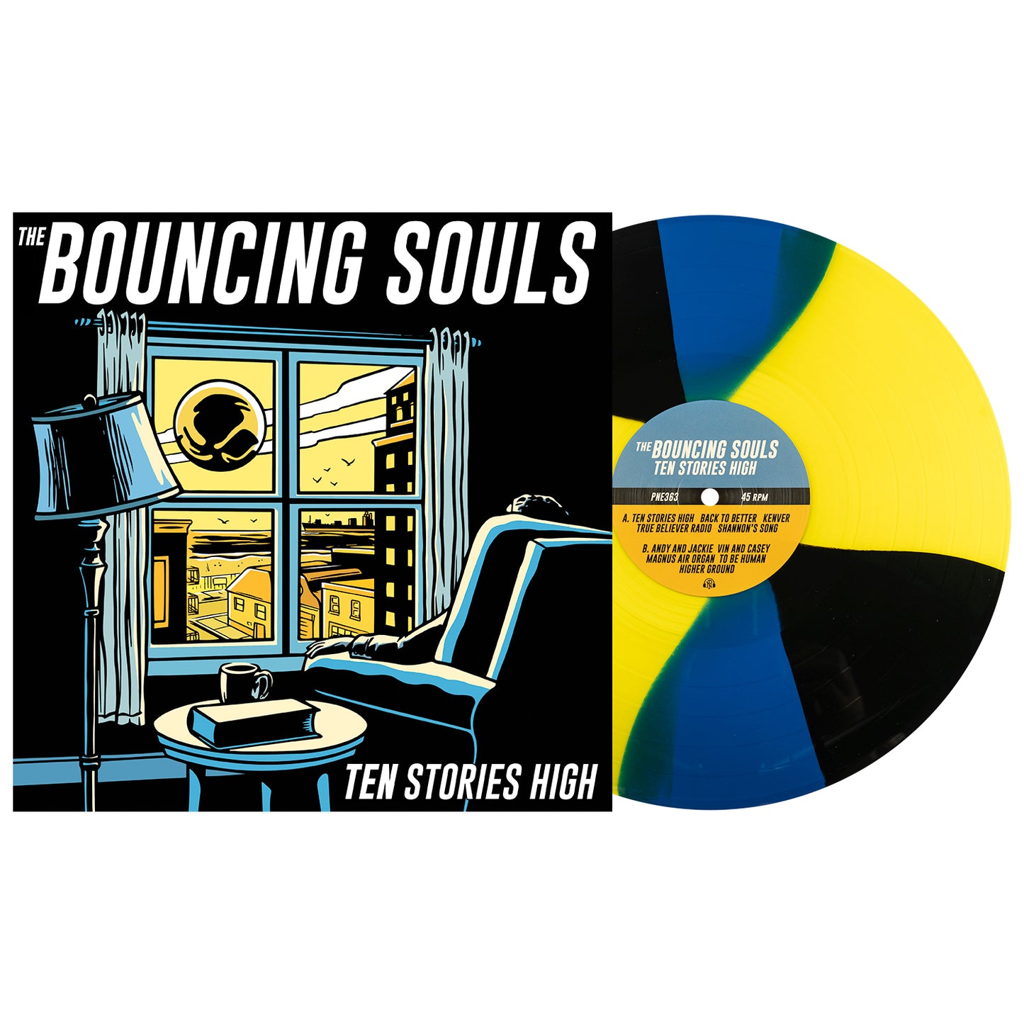 Bouncing Souls "Ten Stories High" LP (tri-color vinyl)