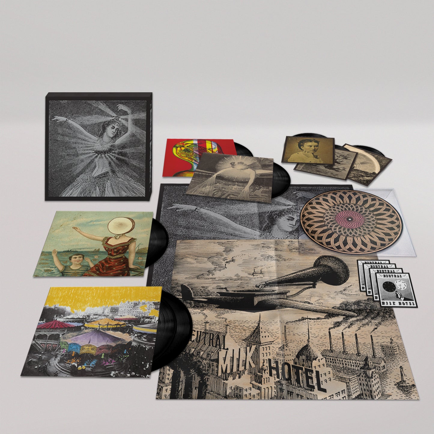 Neutral Milk Hotel "The Collected Works of..." 4xLP 2x10" 3x7" Box Set