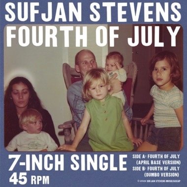 Sufjan Stevens "Fourth of July" 7" (RED Vinyl)