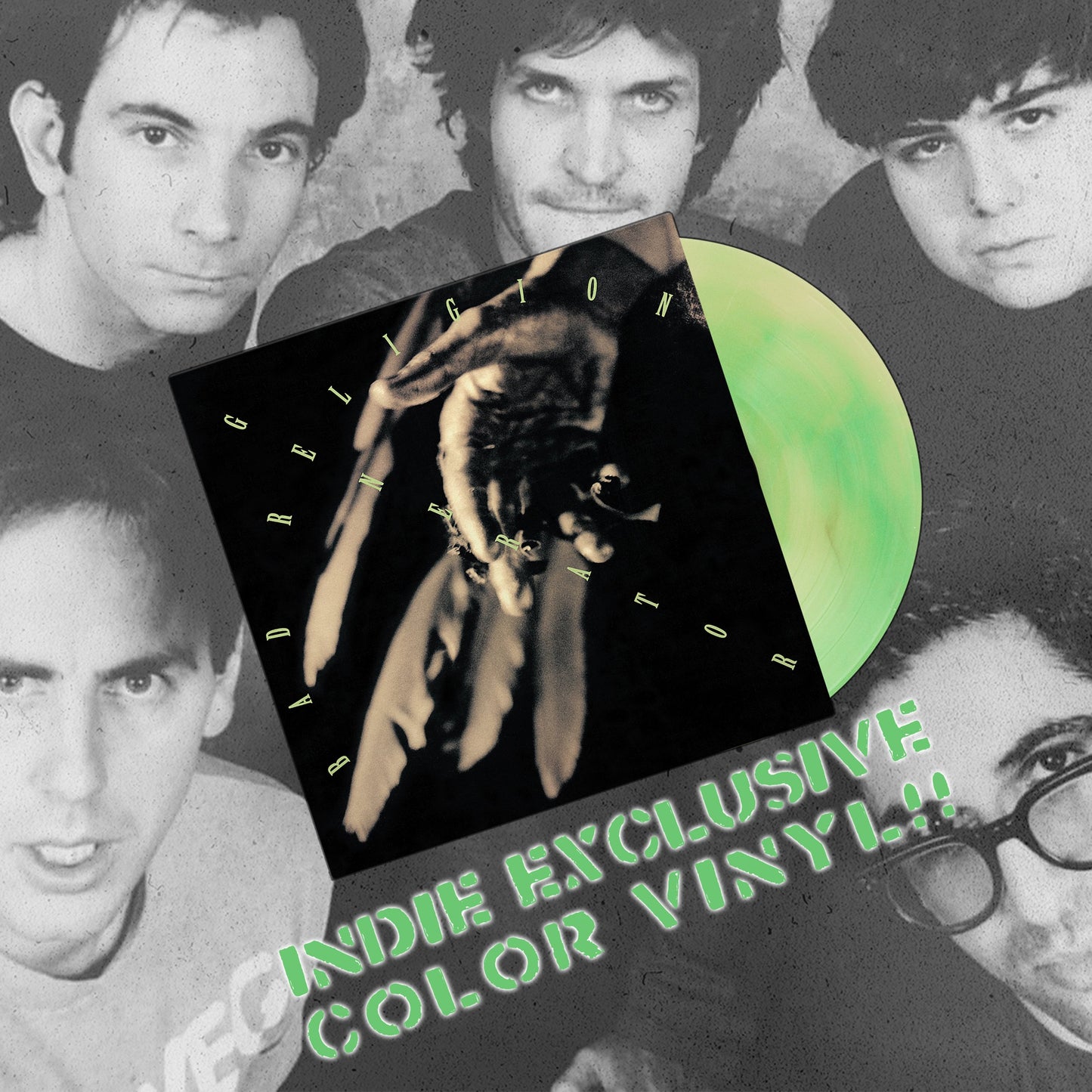 Bad Religion "Generator" LP (Green and Clear galaxy vinyl)