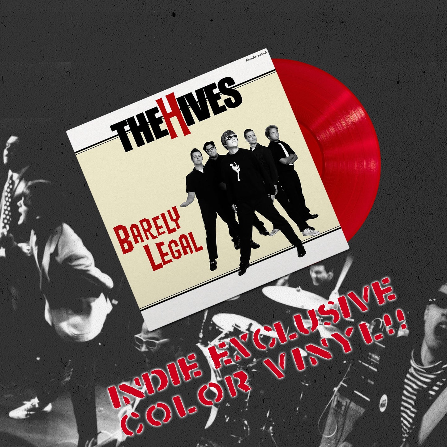 The Hives "Barely Legal" LP (Indie Exclusive RED vinyl)