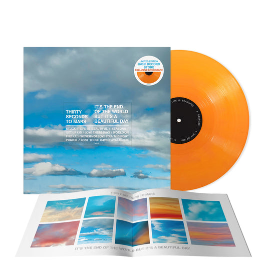 Thirty Seconds To Mars "It's The End Of The World But It's A Beautiful Day" LP (Tangerine)