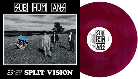 Subhumans "29:29 Split Vision" LP (Deep Purple Vinyl)
