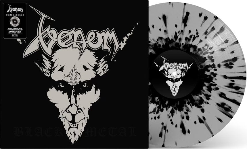 Venom "Black Metal" LP (Silver/Black Splatter)