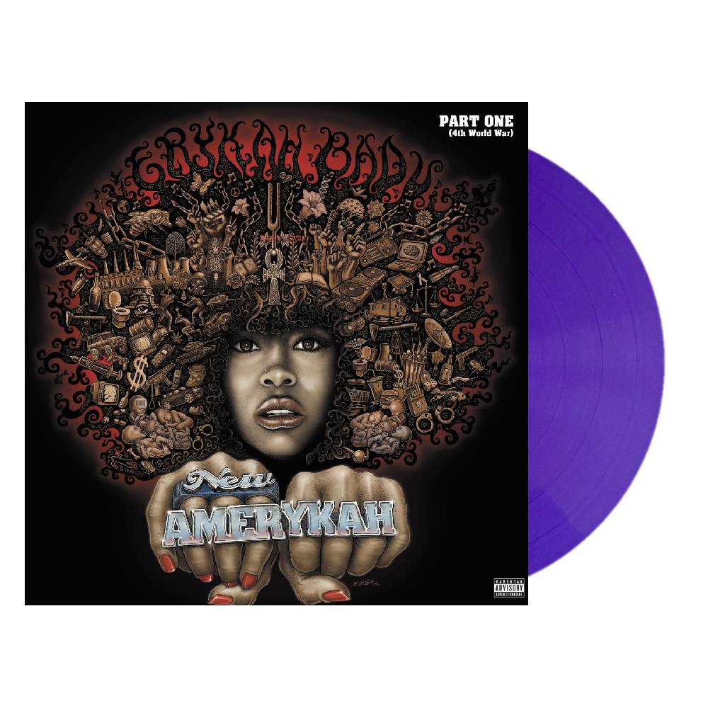 DAMAGED: Erykah Badu "New Amerykah: Part One" 2xLP (Purple Vinyl)