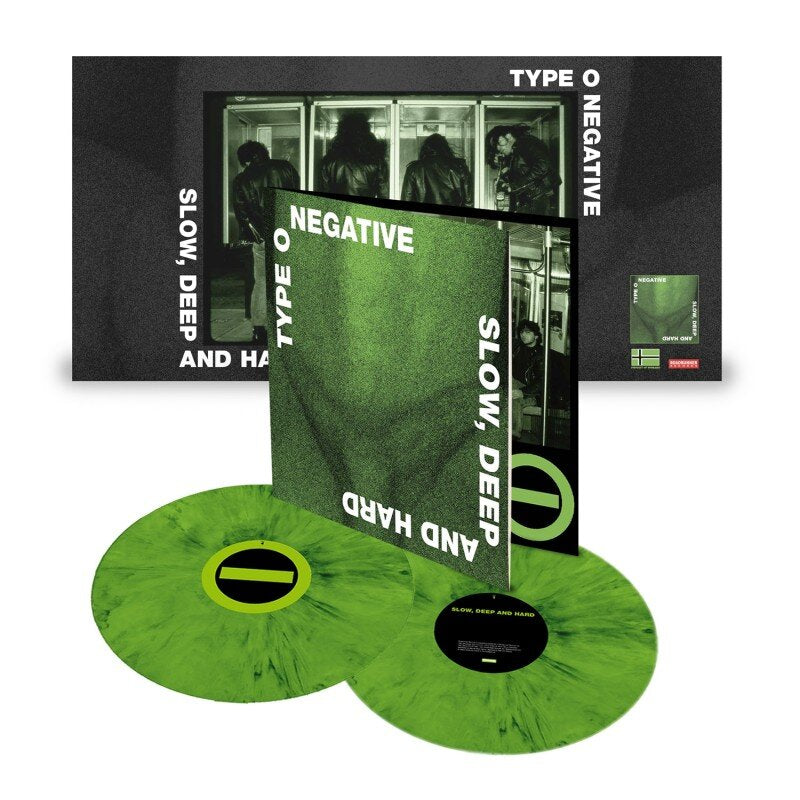 Type O Negative "Slow, Deep and Hard" LP (Green with Black Vinyl)